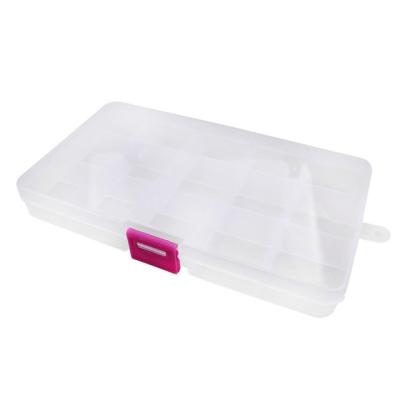 China Storage Box Storage Boxes Slots Adjustable Packing Tooling Suitcase Craft Organizer Box Transparent Jewelry Accessories for sale