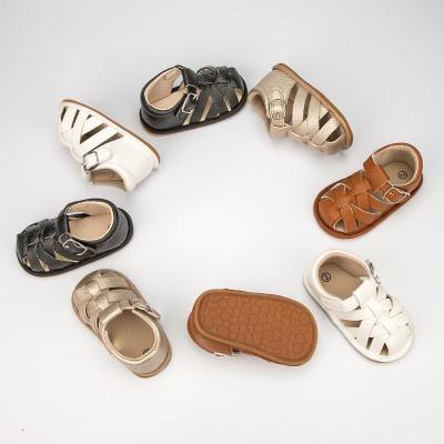 China Other Baby Summer Sandals Boy Infant Girl Shoes Sole Non-slip Rubber Soft Toddler First Walker Baby Crib Newborn for sale