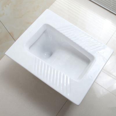 China With Gas Spring China Public Squat Pan Toilet Without Water Tank Ceramic Pan for sale