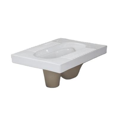 China Automatic Operation Squat Toilet Bowl Sanitary Ware Lavatory Pans Bathroom Squatting Wc Ceramic Pan Toilet for sale