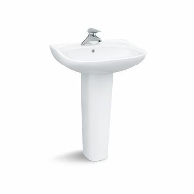 China Modern Good Quality Sanitary Ware Bathroom Ceramic Hand Sink With Pedestal for sale