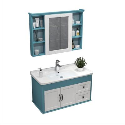 China Modern Wholesale Wall Mount Carbon Fiber Cabinet Bathroom Vanity for sale