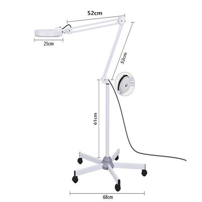 China Facial Massager LED Deep Cleansing Enlargement Lamp with Adjustable Gooseneck Standing Light for Beauty Salon for sale