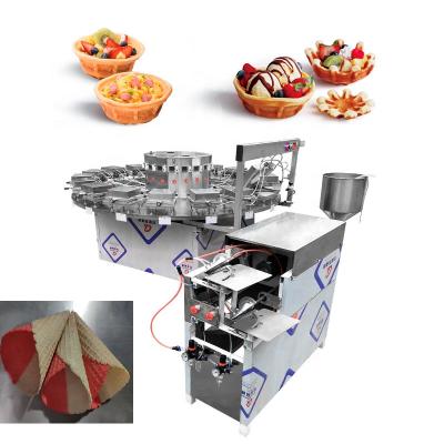 China Snack Factory Sugar Waffle Machine Semi Automatic Rolled Ice Cream Cone Making Machine for sale