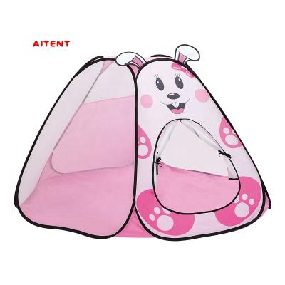 China Sports Toy Child Wholesale Funny Rabbit Tent Pretend Play Toy With Ocean Balls for sale