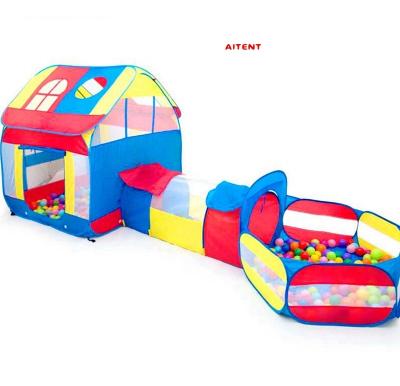 China Sports Play 3pc Pop Play Tent And Tunnel Toy Indoor Outdoor Child Tent With Playhouse for sale