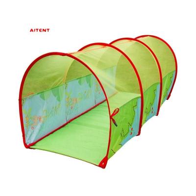 China Sports Toy Kids Play Tunnel Foldable Mesh Tunnel Tent For Baby Crawling Training for sale