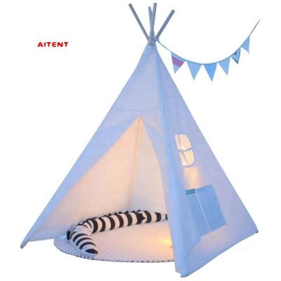 China Sports Play Kids Play Tent House Indian Cotton Canvas Children Tepee Tents for sale