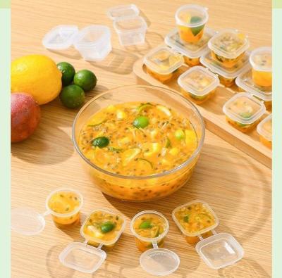 中国 透明なプラスチックソースカップ スープまたはジュース 使い捨て 0.75オンス-4オンスを取り出す 販売のため