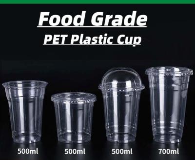 China Regular Supply 10oz-20oz Disposable Plastic Beverage Coffee Juice Drinking Cup OEM Cup for sale