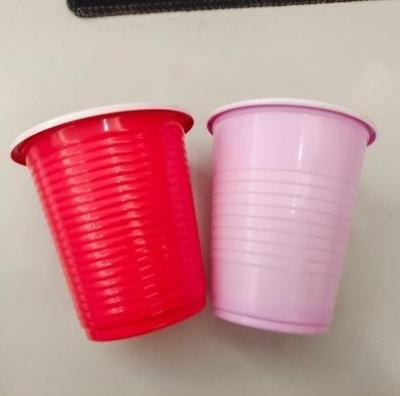 China Simple Style Customized Logo Disposable PP Plastic Cup Injection Cup 5oz for Juice Drinking for sale