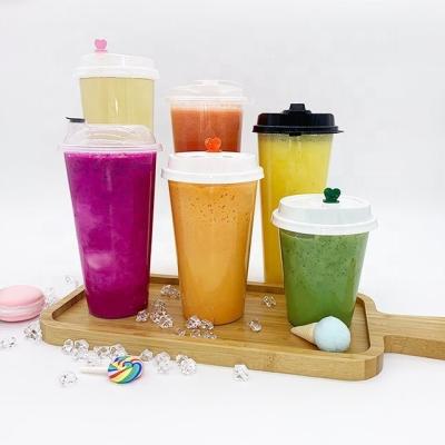 China Initial Payment 360ml 500ml 700ml 1000ml Thick Smoothie PP Clear Plastic Milk Tea Cup for sale