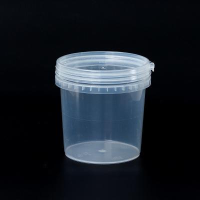 China 2500ml 5000ml Plastic Iml Chocolate Food Candy Packaging Buckets Tub Container with Lid for sale