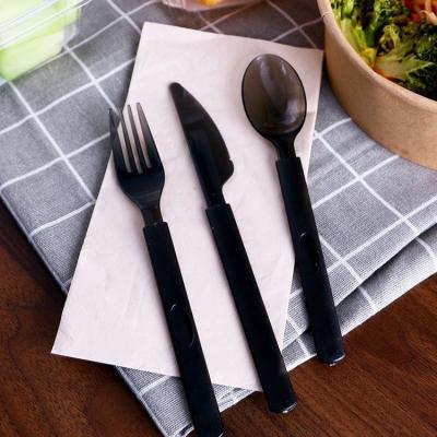 China Eco-Friendly US PP Plastic Cutlery Set for Salad Disposable Flatware Plastic Fork for sale