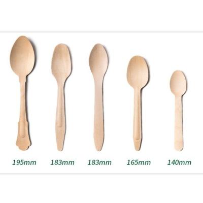 China Natural Biodegradable Bulk Birch Wood Spoon/Forks/Knives Disposable Coffee Stirrer for sale