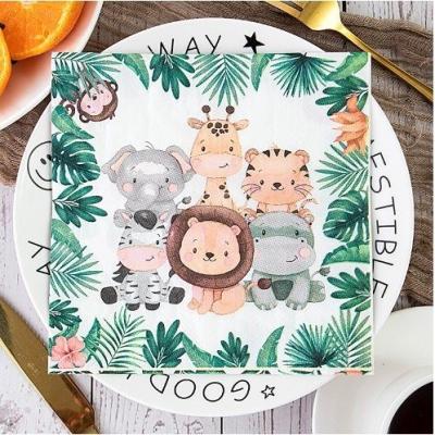 China Party Tissue Happy Birthday Decoration Paper with Soft Eco-Friendly Customized Cartoon for sale