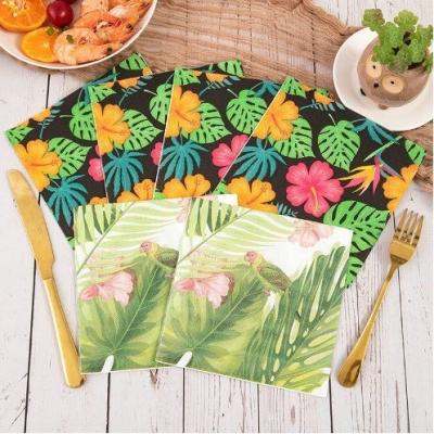 China Disposable Flora Cartoon Printed Napkin Lightweight and Easy to for Party Decoration for sale