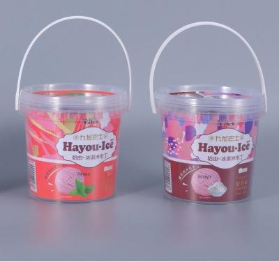 China Straight Style Custom Logo PP Buckets with Covers Sealed Plastic Buckets Round Buckets for sale