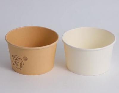 China Food Grade Takeout Food Container Paper Bowl Customization and Bicolor Customization for sale