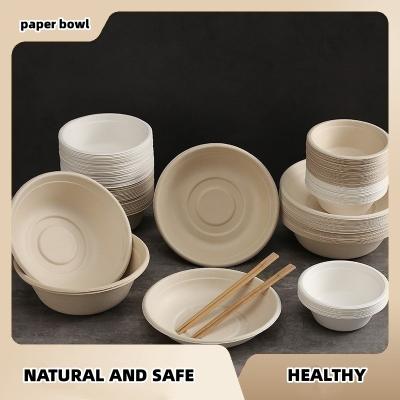 China Different Size Eco-Friendly Sugarcane Pulp Bowl Biodegradable Disposable Tableware for sale