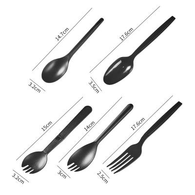 China Eco-Friendly Plastic Fork Knife Spoon Set PS PP Tableware Disposable Color Packing for sale