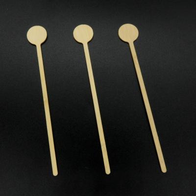 China Disposable Bamboo Round Head Coffee Stirrer for Eco Friendly Restaurant Supplies for sale