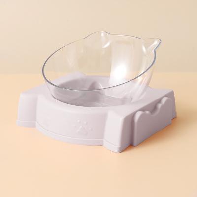 China 400 ml Plastic Dog Bowl Flask Pet Feeding Bowl Automatic Drinking Feeder Katten Dubbele Bowls Te koop