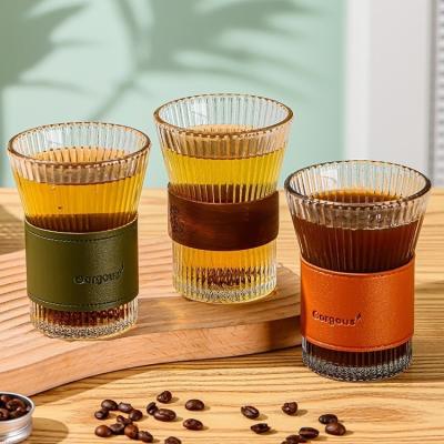 China Customized Japanese-Style Household High Color Value Tea Cup with Vertical Grain Design for sale