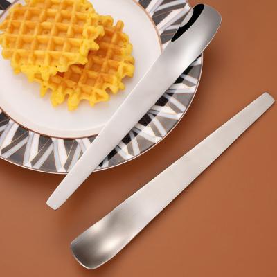 China Flatware Sets SS304 Food Grade Small Spoon Ice Cream Gold Plated Stainless Steel Dessert Spoon for sale