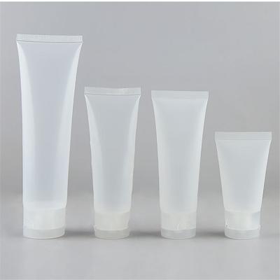 China 50ml 100ml 150ml Matte Surface Empty Flip Top Cosmetic Packaging Soft Plastic Tube for sale