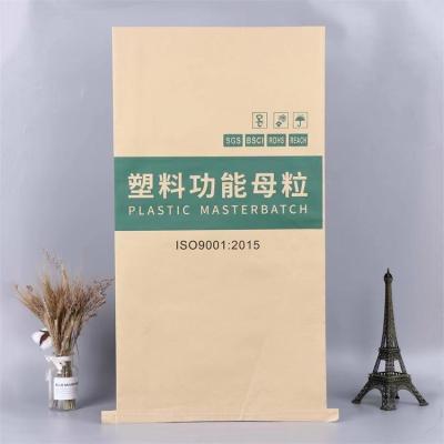 China Maßgeschneiderte praktische Papier-Kunststoff-Verbundtasche für feuchtigkeitssichere chemische Verpackungen zu verkaufen