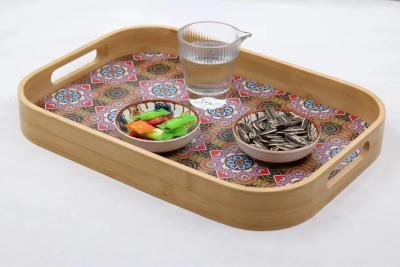 China Huishoudelijke snacks Fruit Tea Tray/Plate Full Bamboo Tray met unieke eigenschappen Te koop