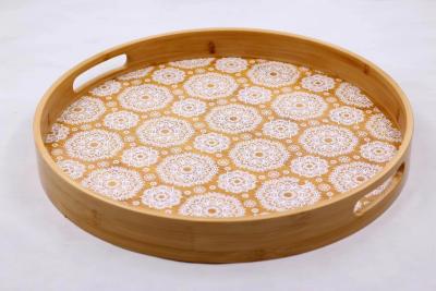 China Custom Bamboo Wood Household Tray for Jewelry Snacks Fruit Tea in Various Designs for sale