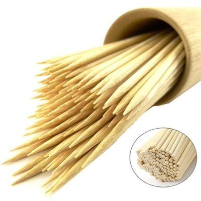 China Custom Logo Flat BBQ Disposable Barbecue Bamboo Skewer Kebab Sticks for Shipping Cost for sale