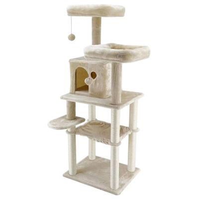 China Customized Request Cat Tree with Multi-Layer Jumping Platform and Sisal Scratching Post for sale