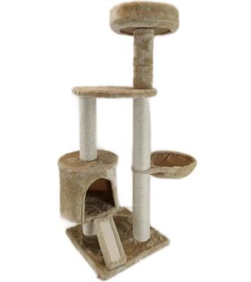 China Multi-Layer Cat Jumping Platform with Custom Size and Design Sisal Cat Scratching Post for sale