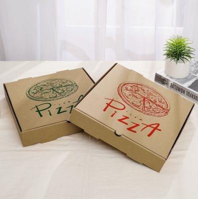 Cina Carta rettangolare di design personalizzato di qualità alimentare per la consegna confezione alimentare scatola di pizza per varie dimensioni in vendita