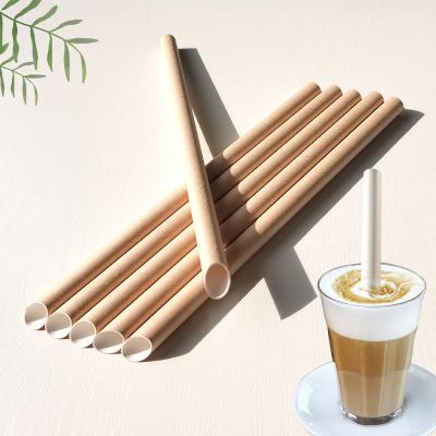 China Supplies Customized Logo Eco Friendly Biodegradable Disposable Paper Straw Different Size for sale