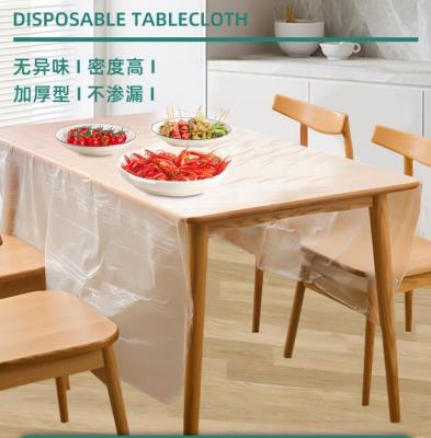 China PE Cover Disposable Tablecloth for Dust Proof and Oil Proof Protection in Household for sale