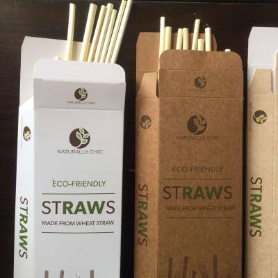 China Full Payment Eco-Friendly Paper Box Pack 100% Natural Drinking Straws Drink Accessories for sale