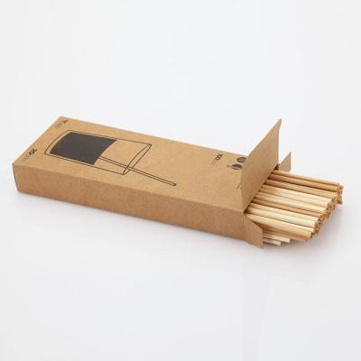 China 100 Biodegradable Wheat Straw Disposable Drink Tube Custom Individually Wrapped Straws for sale