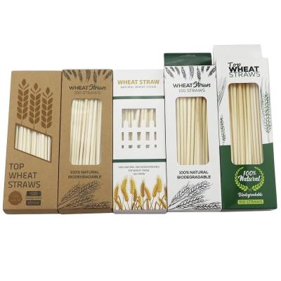 China Wheat Straws for Drinks Eco Friendly and Customized Natural Color Drinking Straws for sale