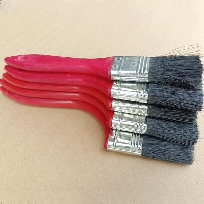 China Simple Style Red Wooden Handle Wall Plastic Paint Brush 30-Day Return refunds Offered for sale