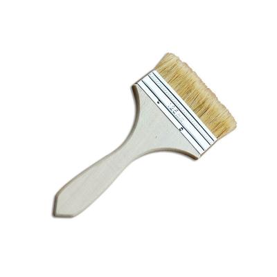 China Simple Style Factoy Wooden Handle Paint Brush with Pure Bristle Support Customization for sale