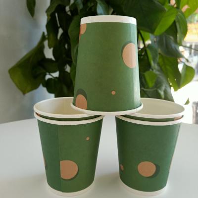 China Customized 8oz Compostable Paper Cup Plastic-Free and Eco-Friendly for Hot Beverages for sale