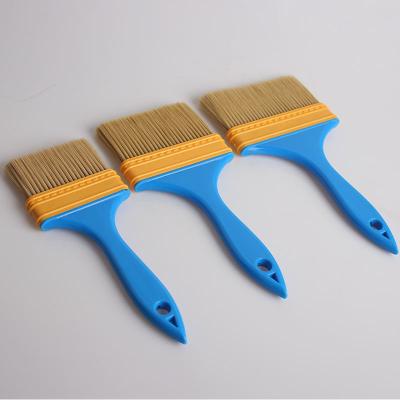 China Rubber Handle Paint Brush Set with Blue TPR Bristles and Customization for sale