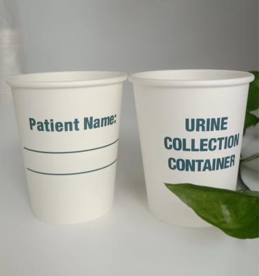 China Hospitais Usados 8oz 280g 18PE Copo de papel descartável para coleta de urina à venda