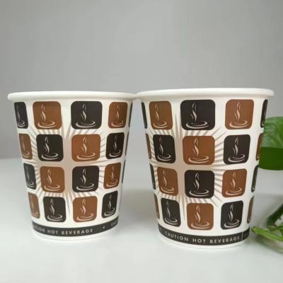 China 8 Ounce 320g 18PE Single Wall Flexographic Printing Disposable Paper Cup for Hot Beverage for sale