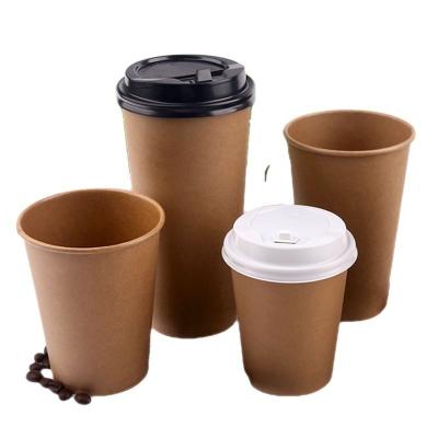 China Customized Design Drinking Cup for Classic Kraft Single-Wall Coffee Cup Manufacture for sale