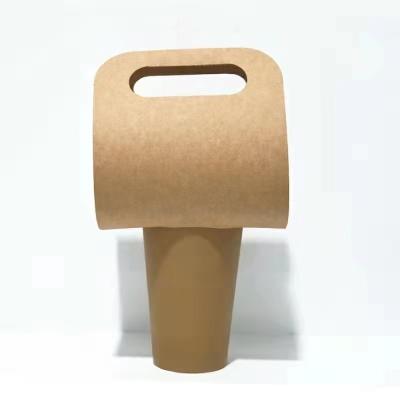 China Customizable Kraft Paper Take Away Tea Coffee Cup Holders for Your Business Needs for sale